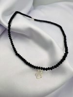 Colier cu mama si copilul, inchidere si anou din aur 14k + cristale cod: CCP01 - imagine 2