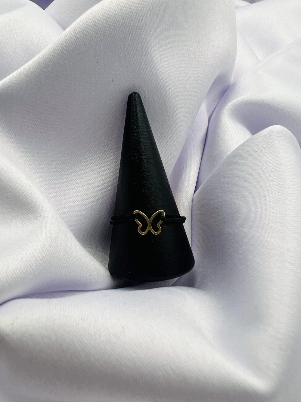 Inel snur reglabil si aur14k - fluture cod: INS21 - imagine 1