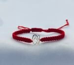 Bratara cu snur si mama cu copilul din aur 585 14k cod: BRSN123 - imagine 2