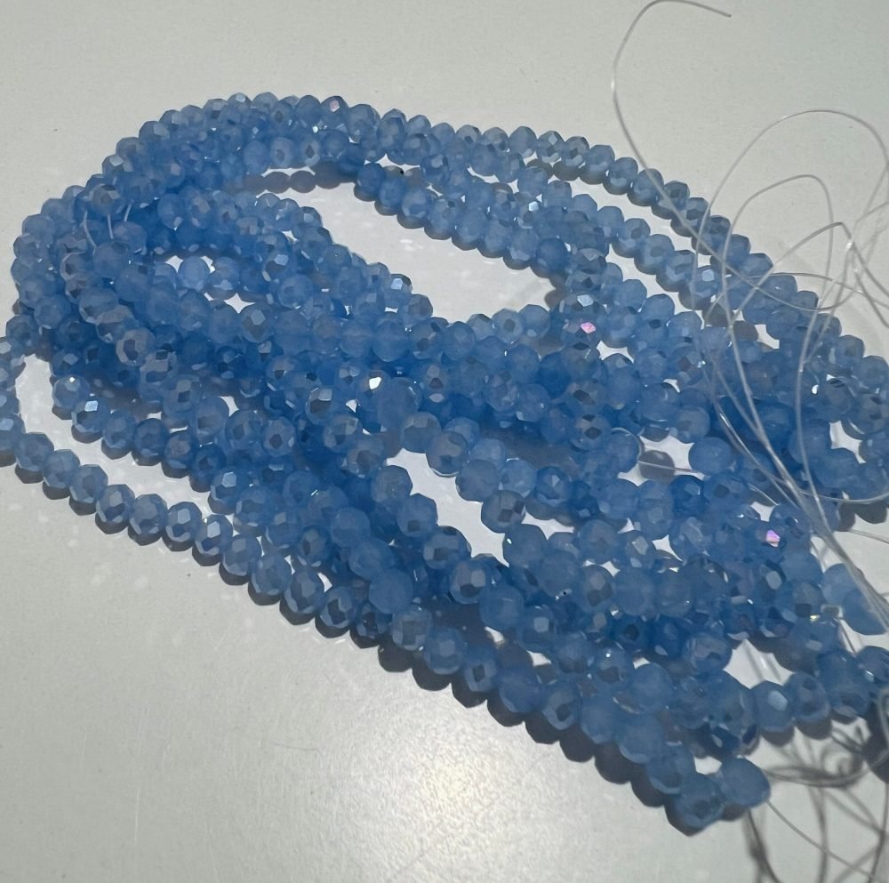 Sirag cristale rondele 3x4mm - bleu reflexii cod:CR26 - imagine 1