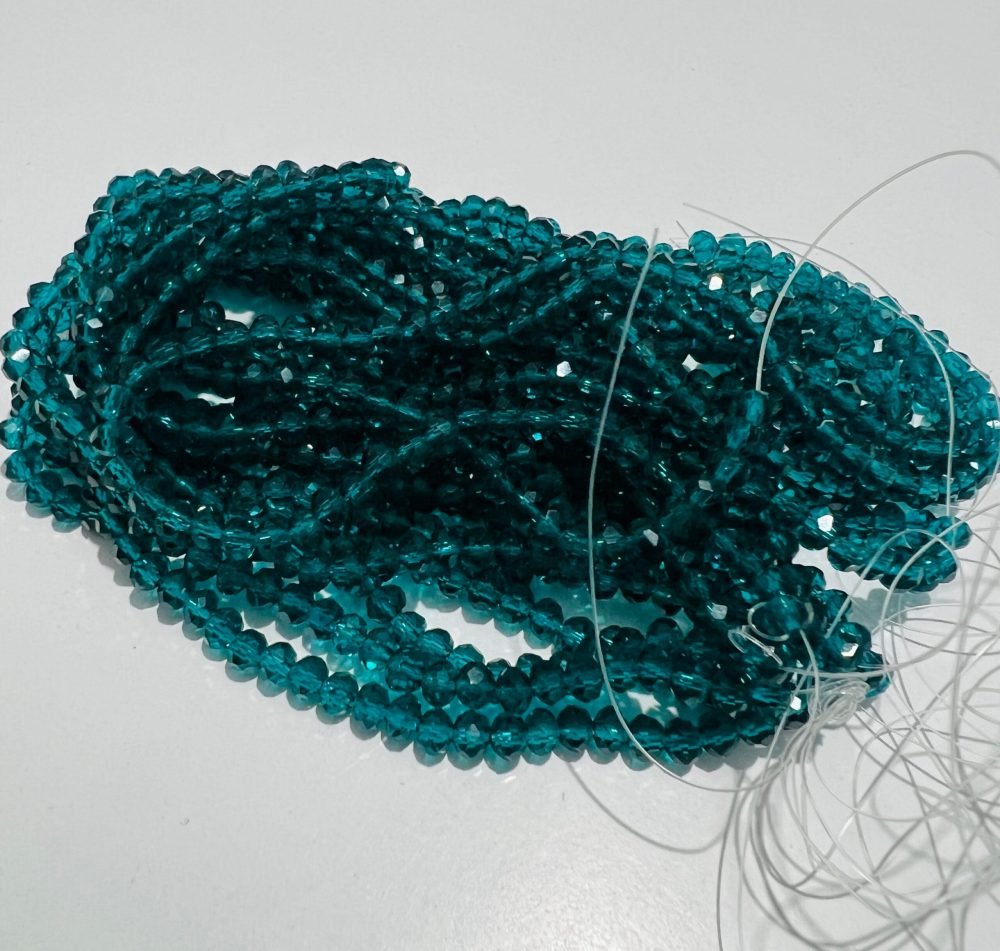 Sirag cristale rondele 3x4mm - albastru montana cod:CR31 - imagine 1