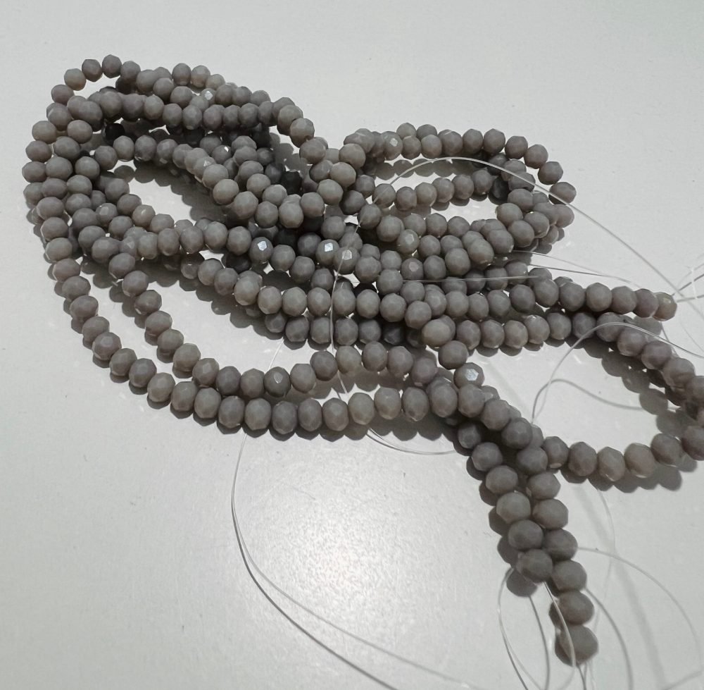 Sirag cristale rondele 3x4mm - gri cod:CR35 - imagine 1