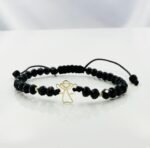 Bratara cu ingeras, bilute din aur 14k si cristale cod: BRCR105